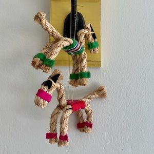 Vintage Horse Christmas Ornaments - set of 2